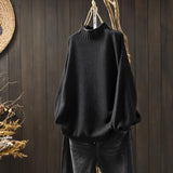 Barbara™ Relaxed Knit Sweater – Black | The Bellemont Sisters Australia
