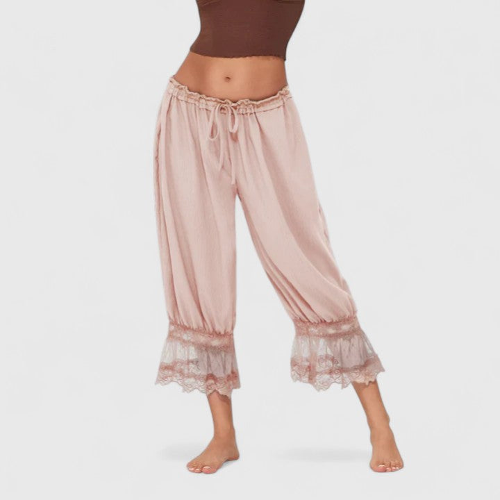 Winona | Comfortable Trousers – Pink | The Bellemont Sisters Australia
