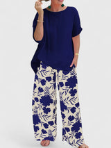 Lauren | Comfortable Pants – Navy Blue | The Bellemont Sisters Australia