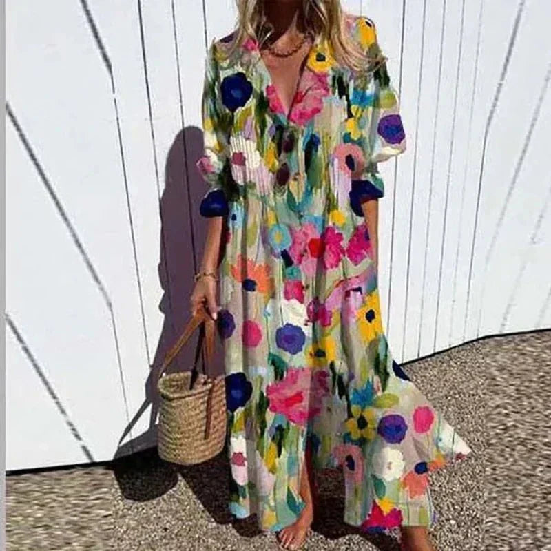 Aikaterini | Beachcomber Boho Dress – Multi Color 1 | The Bellemont Sisters Australia