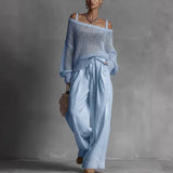 Claribel™ Elegant Two-Piece Set – Light  Blue | The Bellemont Sisters Australia