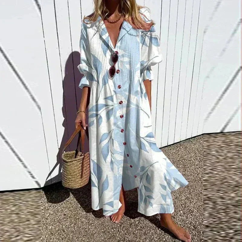 Aikaterini | Beachcomber Boho Dress – Light Blue | The Bellemont Sisters Australia