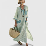 Arabella | Elegant Bohemian Dress – Blackish Green | The Bellemont Sisters Australia