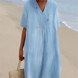 Silvana™ | Relaxed Textured Maxi Dress | The Bellemont Sisters Australia