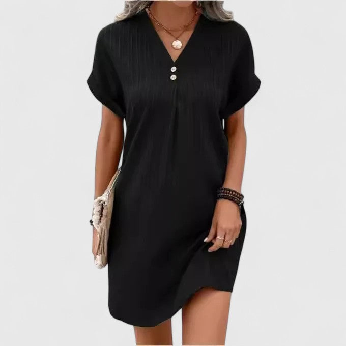 Deborah | Comfortable Dress – Black | The Bellemont Sisters Australia