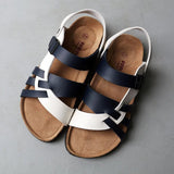 Orion | Premium Comfortable Sandals – Blue &  White | The Bellemont Sisters Australia