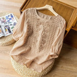 Patricia™ Elegant Soft Blouse – Beige | The Bellemont Sisters Australia