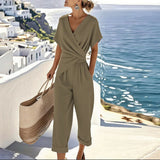 Colleen™ Elegant Two-Piece Set – Khaki | The Bellemont Sisters Australia