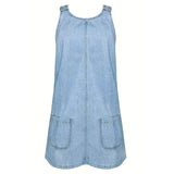 Emma Relaxed Denim-Look Dress | The Bellemont Sisters Australia