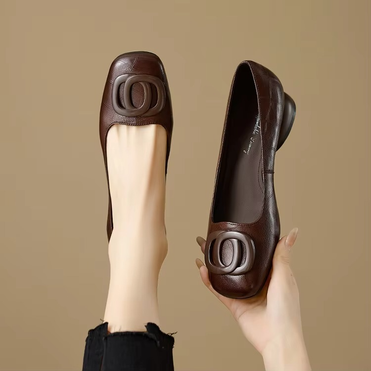Sophia | Elegant leather Flats for Women – Brown | The Bellemont Sisters Australia