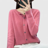 Lyxandria | Comfortable Cardigan – Pink | The Bellemont Sisters Australia