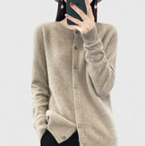 Lyxandria | Comfortable Cardigan – Brown | The Bellemont Sisters Australia