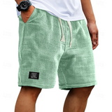 Oliver | Casual Waffle Summer Shorts – Green | The Bellemont Sisters Australia