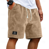 Oliver | Casual Waffle Summer Shorts – Brown | The Bellemont Sisters Australia