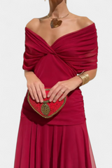 Eryzziah | Elegant Dress – Red | The Bellemont Sisters Australia