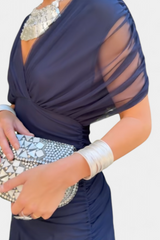 Lowenna | Elegant Dress – Blue | The Bellemont Sisters Australia