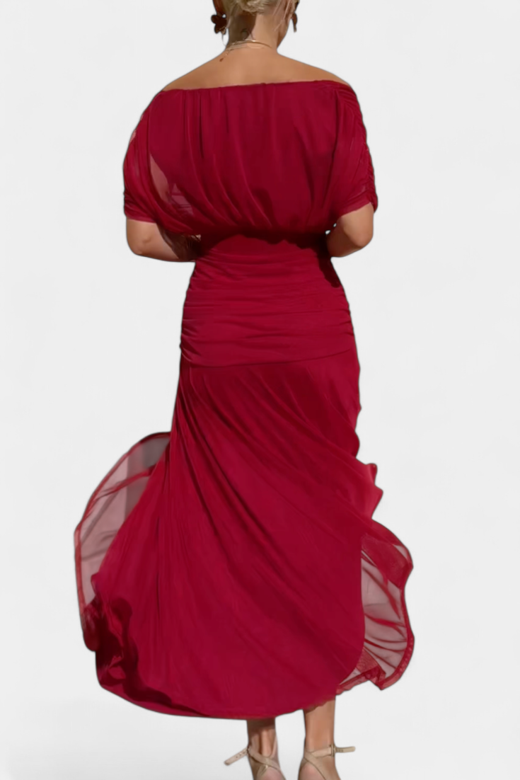 Alondra™ | Long Floral Dress with V-Neck | The Bellemont Sisters Australia