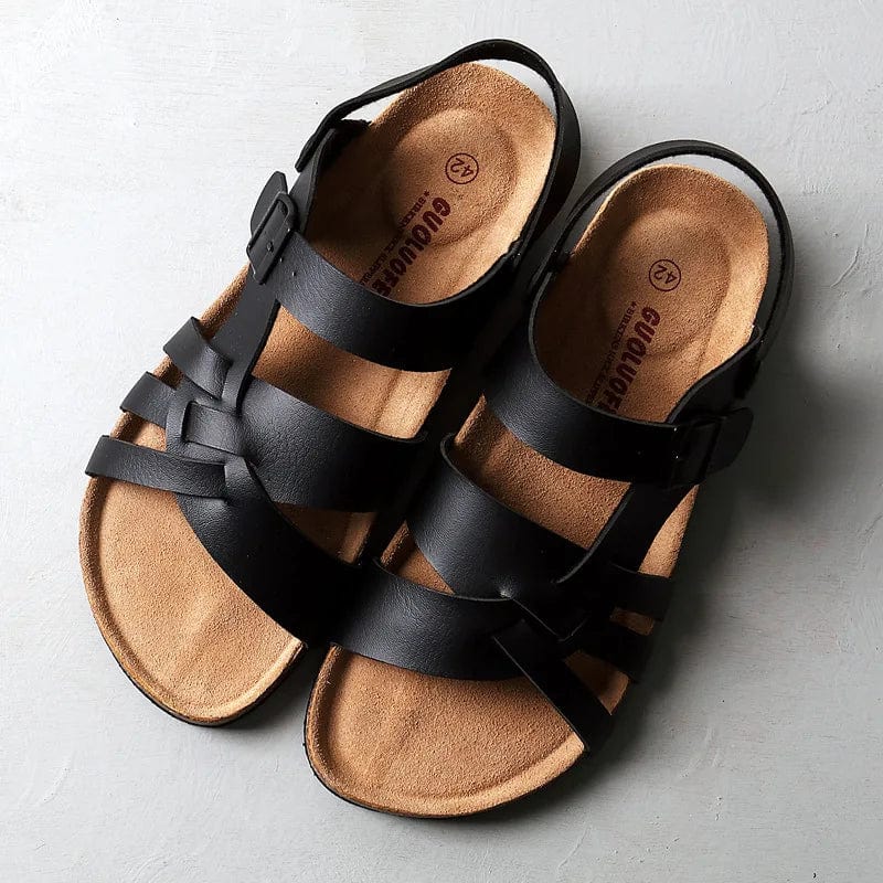 Orion | Premium Comfortable Sandals – Black | The Bellemont Sisters Australia