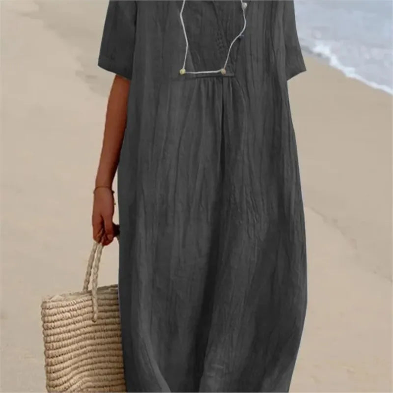 Silvana™ | Relaxed Textured Maxi Dress | The Bellemont Sisters Australia