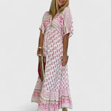 Lyrianna | Comfortable Maxi Dress – Pink | The Bellemont Sisters Australia