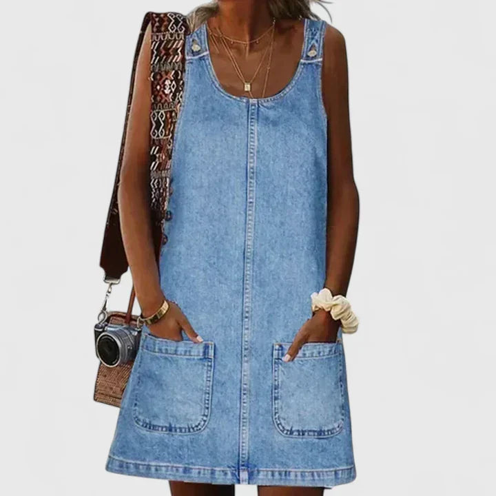 Olyssian | Comfortable Dress – Blue | The Bellemont Sisters Australia