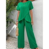 Lorrina™ Elegant Soft Two-Piece Set – Green | The Bellemont Sisters Australia