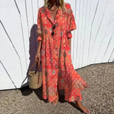 Aikaterini | Beachcomber Boho Dress – Red | The Bellemont Sisters Australia