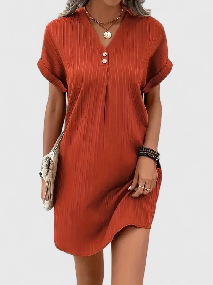 Deborah | Comfortable Dress – Orange | The Bellemont Sisters Australia