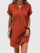 Deborah | Comfortable Dress – Orange | The Bellemont Sisters Australia