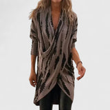 Sofiah | Comfortable Dress – Muted Brown | The Bellemont Sisters Australia