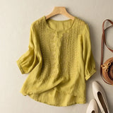 Patricia™ Elegant Soft Blouse – Yellow | The Bellemont Sisters Australia