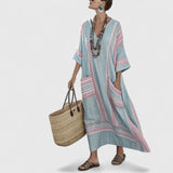 Arabella | Elegant Bohemian Dress – Pink Green | The Bellemont Sisters Australia
