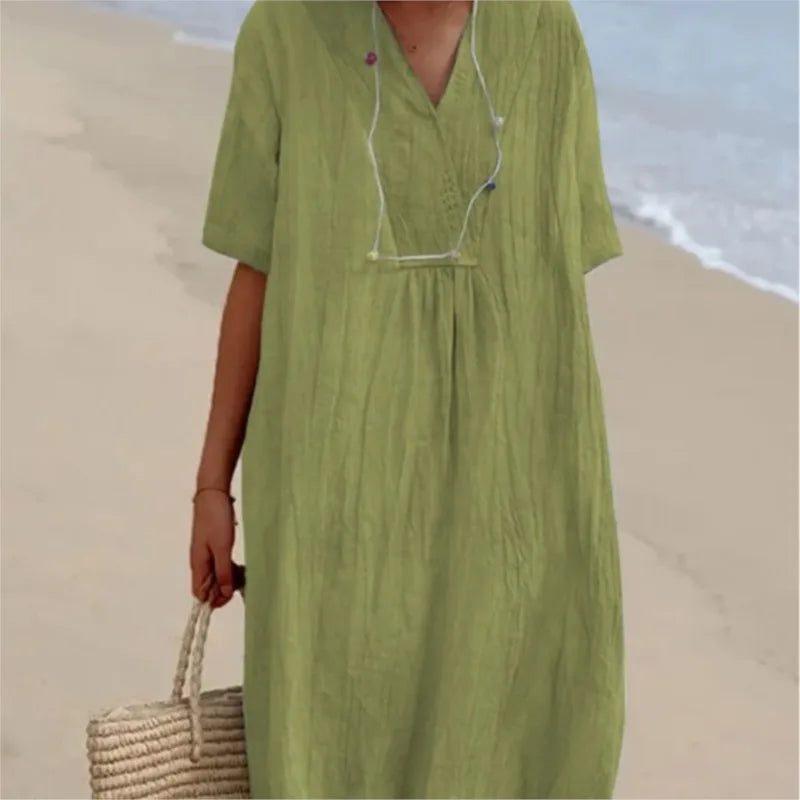 Silvana™ | Relaxed Textured Maxi Dress | The Bellemont Sisters Australia