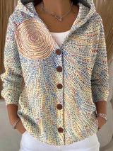 Jenna | Elegant  Button Hooded Sweater – Light Yellow | The Bellemont Sisters Australia