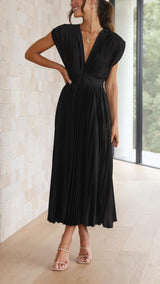 Ella | Women’s Classic Pleated Maxi Dress | The Bellemont Sisters Australia