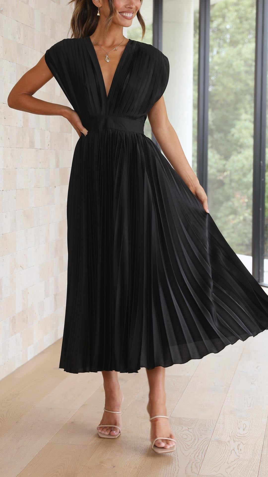 Ella | Women’s Classic Pleated Maxi Dress | The Bellemont Sisters Australia
