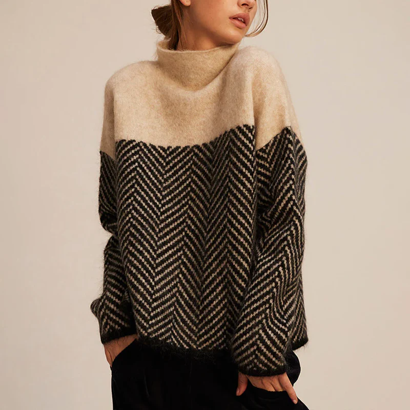 Luxury Soft Turtleneck Sweater – Beige | The Bellemont Sisters Australia