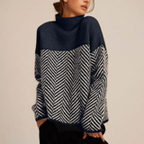 Luxury Soft Turtleneck Sweater – Navy Blue | The Bellemont Sisters Australia