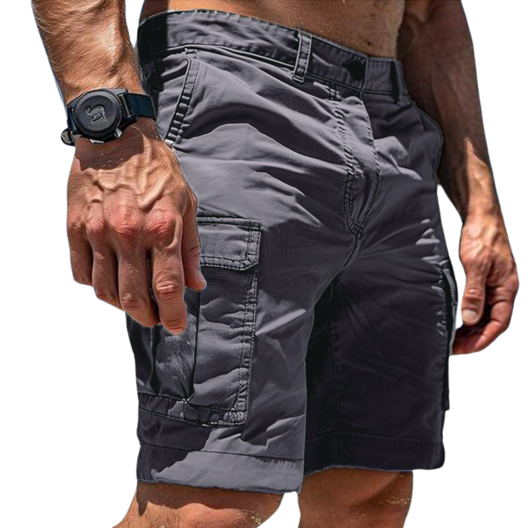 Callum | Classic Cargo Utility Shorts – Grey | The Bellemont Sisters Australia