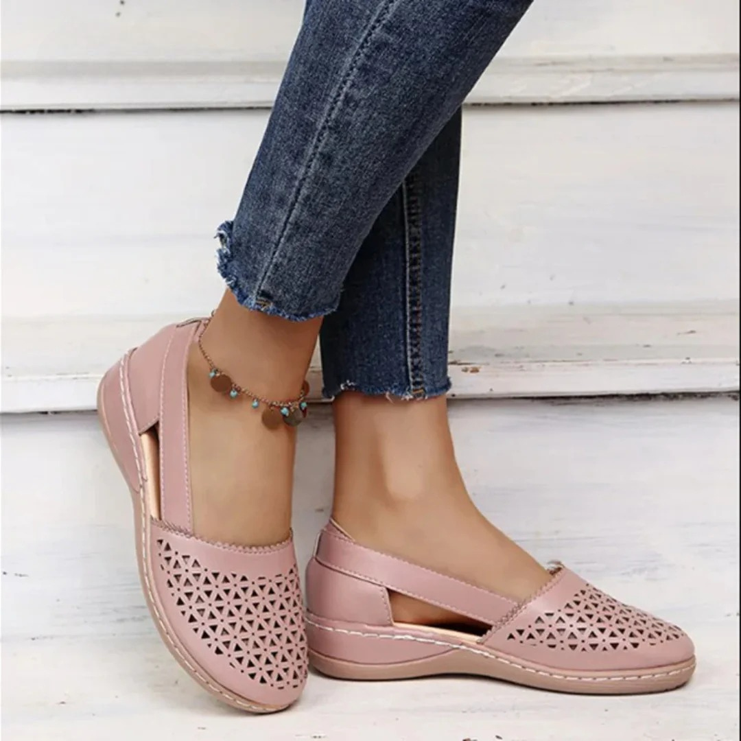 Women's Orthopedic Comfort Walking Shoes – Light Pink | The Bellemont Sisters Australia