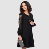 Lowri Quinn | Lace-Sleeve Midi Dress | The Bellemont Sisters Australia