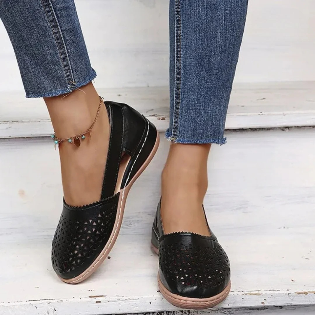Women's Orthopedic Comfort Walking Shoes – Black | The Bellemont Sisters Australia