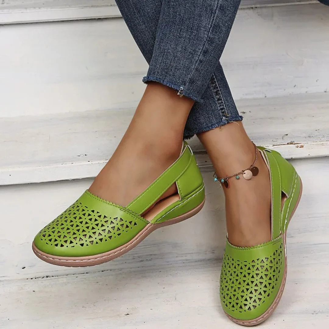 Women's Orthopedic Comfort Walking Shoes – Light Green | The Bellemont Sisters Australia