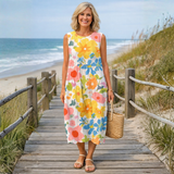 Ella | Pastel Floral Midi Dress | The Bellemont Sisters Australia