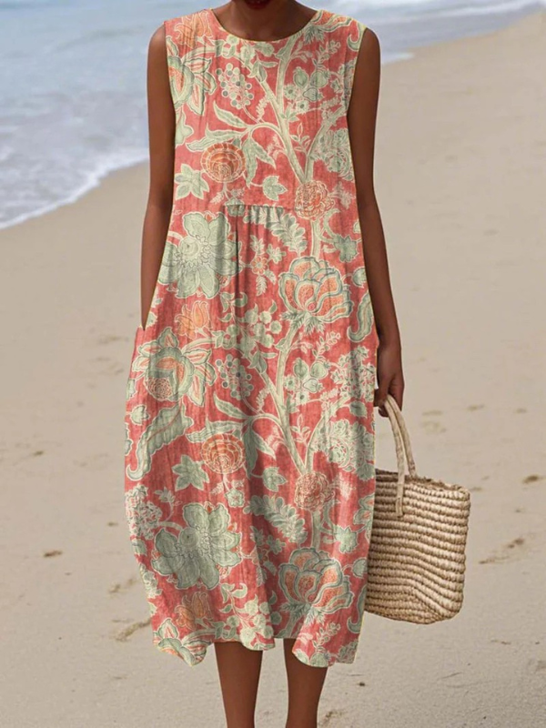 Bethany™ Floral Midi Dress – Multicolor | The Bellemont Sisters Australia