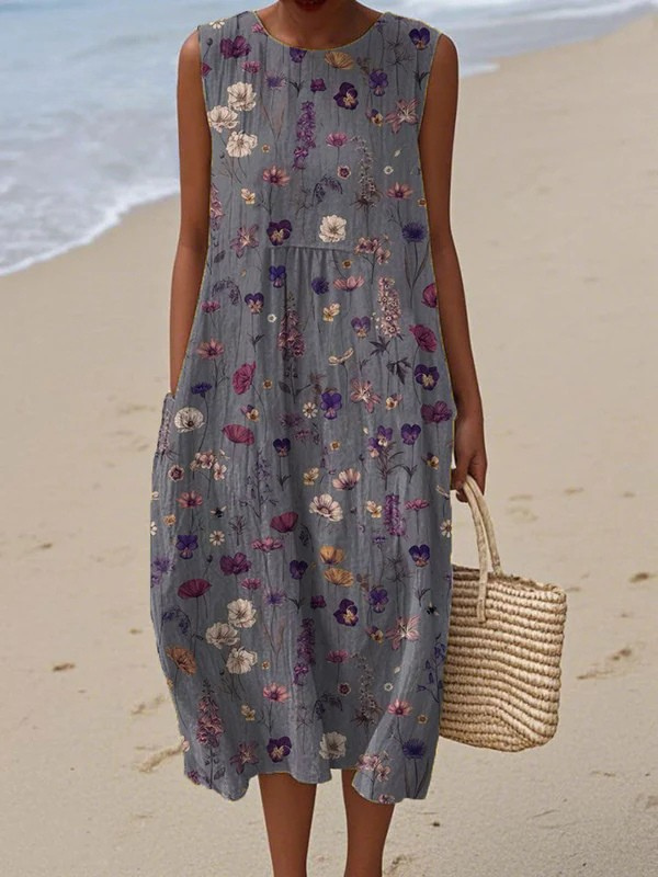 Gwen™ Floral Midi Dress – Multicolor | The Bellemont Sisters Australia