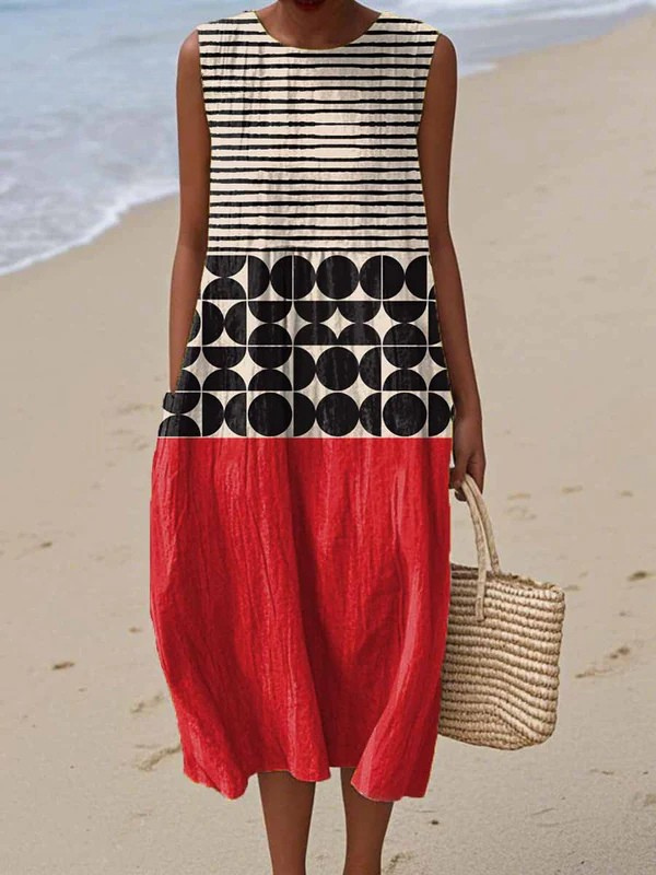 Jane™ Colorblock Midi Dress – Multicolor | The Bellemont Sisters Australia