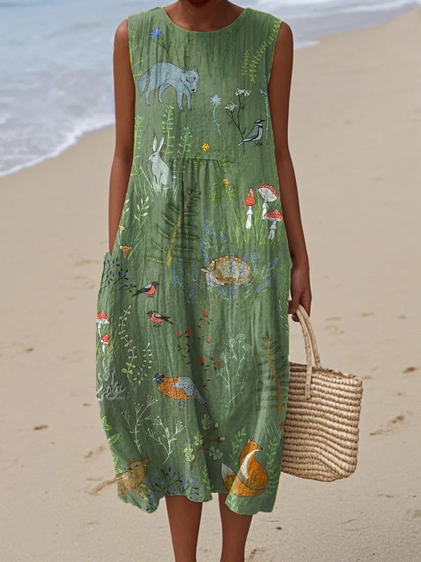 Hope™ Woodland Midi Dress – Green | The Bellemont Sisters Australia
