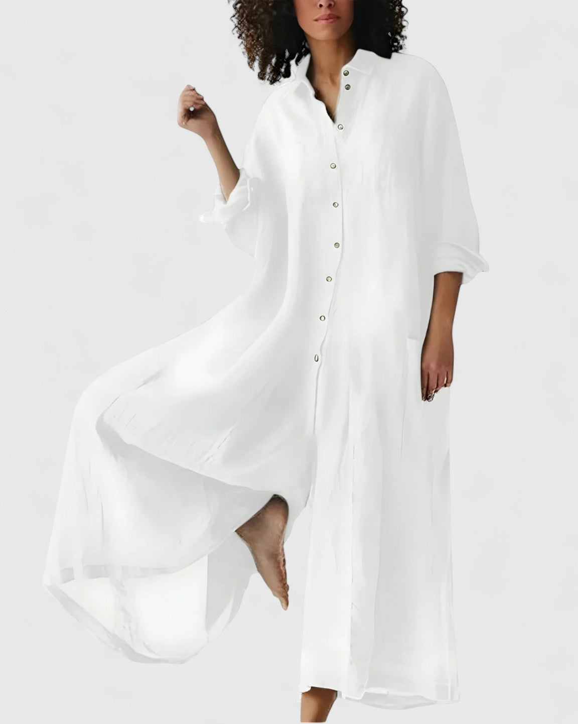 Ellison | Exquisite Jumpsuitdress – White | The Bellemont Sisters Australia