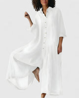 Ellison | Exquisite Jumpsuitdress – White | The Bellemont Sisters Australia